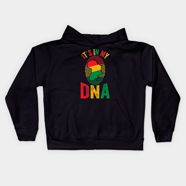 It's In My DNA, Africa, African American, Black Lives Matter, Black History Kids Hoodie by sufian